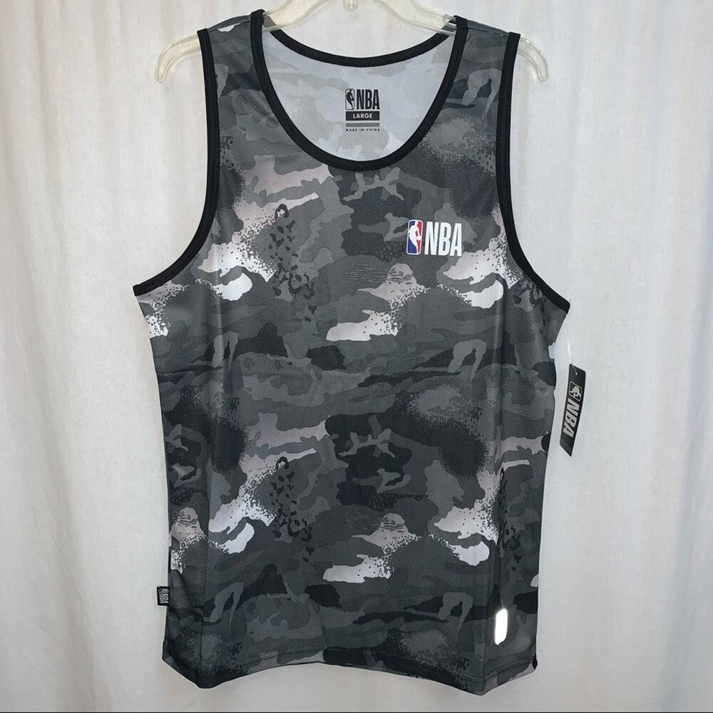 NBA Men’s Camouflage Tank Top Shirt Size M New Official Camo
